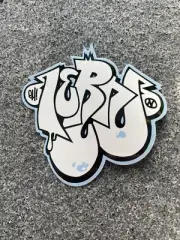 Lern GH Graffiti Sticker Mkue MQ Barry McGee Blue
