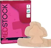 MEDSTOCK Silicone Foam Heel & Joint Dressing with Border, 12.5CM x 20CM, 5 Count, Wound Care, Diabetic Foot & Ulcer Dressing, High Absorbence, 5 Layers, Easy to Remove & Reapply