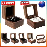 Ring Storage Box Wooden Box Jewelry Display Proposal Engagement Wedding Ceremony