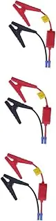 COOLHIYA 3pcs Emergency Car Jump Starter Cable Clamp Anti-Reverse Clip 12v Storage Battery Clip D-o Socket Battery Helper