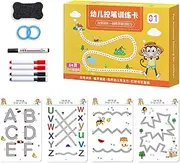 Scribble Smart Workbook - Handwriting Preschool Book, Interactive Scribble Workbook | Pencil Control Activity Painting Book Kids, Kids Creative Workbook Drawing and Writing Exercises for Kids, Child