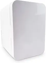 Mini Refrigerator, 6-Liter Compact Refrigerator Mini Cooler and Heater, with AC/DC Power Supply, Suitable for Skin Care, Food, Medicine, Home and Travel