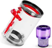 [ACCTDLF] Canister Dust Bin Replacement for Dyson V11 Torque Drive Animal Complete V15 Extra V15S Detect Submarine SV22 SV15 SV14 Large Vacuum Bin Part,no.970050-01/965443-01 with HEPA Filter