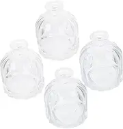 4pcs Glass Aromatherapy Bottle Replacement Home Decor Diffusers for Essential Oils Container Scent Mist Fragrance Empty Jar Perfume Bottle Diffuser Bottle Transparent