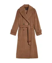 wool alpaca double breasted coat IT40,IT42,IT38,IT36 Brown