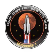Sojourner Button Badge For All Mankind 58mm (2.25") Mission Patch