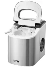 Portable Countertop Ice Maker 33Lbs/24H Self-Cleaning with Scoop Basket