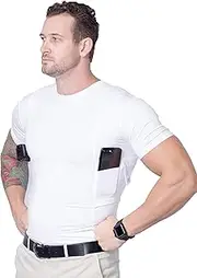 [AC UNDERCOVER] Concealed Carry Shirt for Men CCW Tactical Holster Shirt Holster Shirt Concealed Holster Compression Shirt
