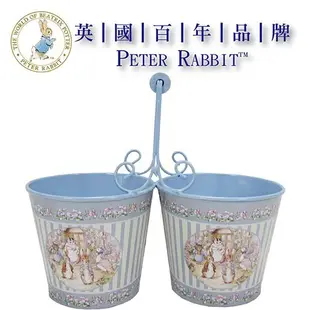 【PETER RABBIT比得兔】馬口鐵盆栽置物盒-世界