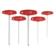 Wiha 54090 MagicRing® Ball-End Hex Metric T-Handle Set, 5 pieces