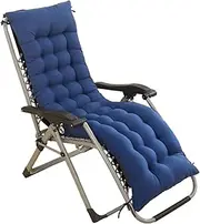 Garden Bench Cushion Chair Cushion, Sun Lounger Cushion Pads 155X48X8CM Thick Garden Recliner Chair Replacement(Blue,125 * 48cm)