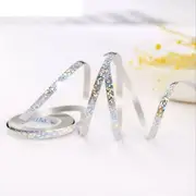 Holographic Laser Silver Foil Curling Ribbon Roll