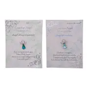 2pc Gibson Gift Equilibrium Stone Angel Pin Combo Set Hope & Patience/Friendship