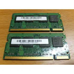 良品 ~ SiS 矽統 1GB (512MBx2) DDR2-667 / PC2-5300 雙通道 SO-DIMM