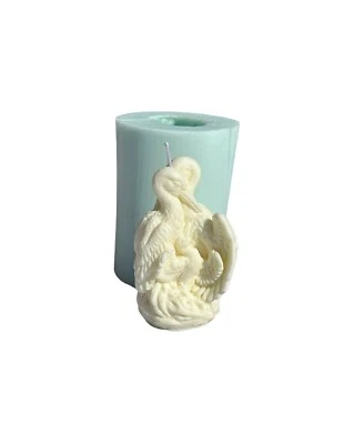 Stork silicone mold Handmade candle molds Family candle mold Stork's nest silico