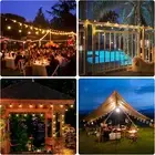Remote-Controlled Solar String Lights - 33ft 100 LEDs, 8 Modes, Waterproof
