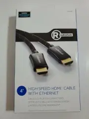 Radio Shack 4' High Speed HDMI Cable With Ethernet BRAND NEW