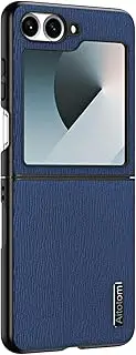 Case Compatible with Samsung Galaxy Z Flip6,Compatible with Samsung Galaxy Z Flip6 SM-F741B 2 in 1 Lens Protection Shockproof and Anti-Drop Cover Blue
