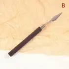 Stainless Steel Nail Polish Glue Smudge Dyeing Pwder Sticks With Wooden Hand AUT