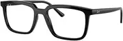[Ray-Ban] RX7239 Eyeglasses Bundle: RX 7239 ALAIN 2000 Black Demo Lens and Universal Anti-slip Silicone Leash, Black Demo Lens