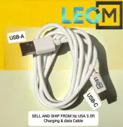LEOM Samsung Replacement USB A-C Charging Fast Cable 3ft Data C Cable Type A-C