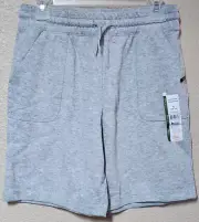 Wonder Nation Boys' Light Grey Heather French Terry Shorts Size XL (14-16) NEW
