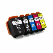 5 x Non-OEM 302 302XL Ink Cartridge For Epson Expression XP6000 XP6100 XP 6000
