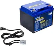 12V 60Ah Deep Cycle Lithium LiFePO4 Battery Solar Portable + 1.8m Fridge Cable