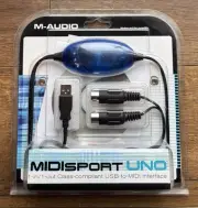NEW M-Audio USB To Midisport Uno 1X1 MIDI Interface Adapter 16 Midi Channel FAST