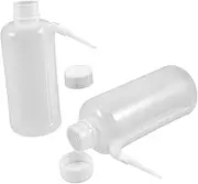 JECOMPRIS 2 Pcs Reusable Condiment Squeeze Bottles Kitchen Gadget for Sauces Dressings Juices for Restaurants Cafes and Home Use