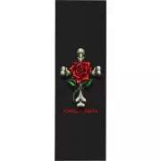Powell Peralta Rose Cross Griptape - 10.5"x33" Black