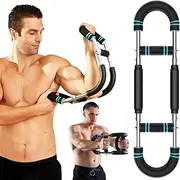 Shakerplus Twister Arm Trainer - Adjustable 40-100lb Power Twister Bar, Detachable Spring Chest Expander, Upper Body Strength Training Equipment for Arms, Shoulders, Triceps, and Home Gym Workouts
