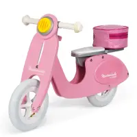 在飛比找momo購物網優惠-【法國Janod】平衡滑步系列-粉紅淑女摩托車