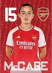 Arsenal FC McCabe 23/24 Headshot Poster A4