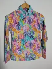 NWT WOMEN'S IBKUL PULLOVER, SIZE: XS, COLOR: LESSIE WHITE MULTI (J540)
