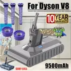 9500mAh Battery For Dyson V8 All Series SV10 Absolute Fluffy 240397-12 / Filter