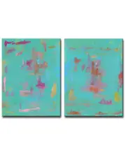 Ready2HangArt Compatible I/II Wrapped Canvas Wall Art by Leslie Owens