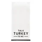 Overlock Tea Towels Cotton Linen Dish Towel 28 x 18, Talk Turkey To Me 3 Pack