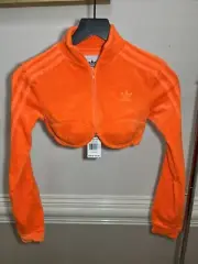 Adidas Originals x Jeremy Scott Orange Fashion Track Top H50966 Women’s Size 2XS