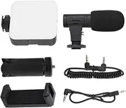 Uonlytech 1set Smartphone Video Kit Tripod Phone Holder Dimmable Fill Light and Microphone for Vlogging Live Streaming and Photography Portable Design Easy Setup