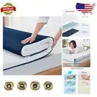 Twin XL Mattress Topper, 2-Inch Cooling Memory Foam with Removable Zipper Cover