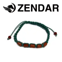 在飛比找momo購物網優惠-【ZENDAR】頂級天然紅珊瑚鼓形編織手鍊 79084-B(