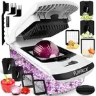 Fullstar Vegetable Chopper - Spiralizer, Slicer, Dicer, Cutter - 4 in 1, White