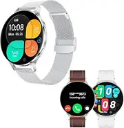 Smart Watches for Men(Make/Answer Call), Extra Large AMOLED 1.75”Screen&Ultra-Thin Fitness Tracker with Heart Rate/SpO2/Sleep Monitor,Waterproof&All-Metal Smart Watch for iPhone/Samsung/Android