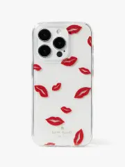 Lip Toss Printed Glitter Case - iPhone 15 Pro