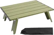 AIMALL Outdoor Ultra Light Portable Mini Aluminum Alloy Folding Table - Compact Camping Table for Tea, Coffee, Leisure, and Tent Use - 15.5in x 11in x 5in