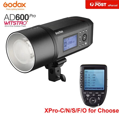 Godox AD600Pro 600Ws TTL Outdoor Studio Flash + XPRO-C/N/S/F/O Trigger