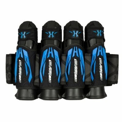 New HK Army Zero G 2.0 4+3+4 Paintball Pod Harness / Pack - Black/Blue
