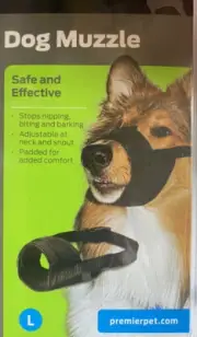 Dog Muzzle Anti Stop Bite Barking Biting Chewing Training Pet Soft Light Nylon