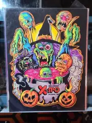 MONSTER ART PRINT HALLOWEEN XSPO WITCH WEIRDO FREAK SCHERES